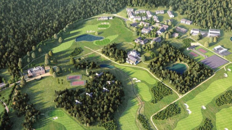 Promotional rendering of Halcyon Retreat Golf and Spa Resort